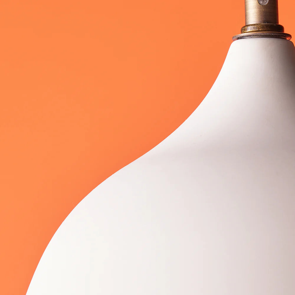 Pooky Glow Porcelain Pendant in White