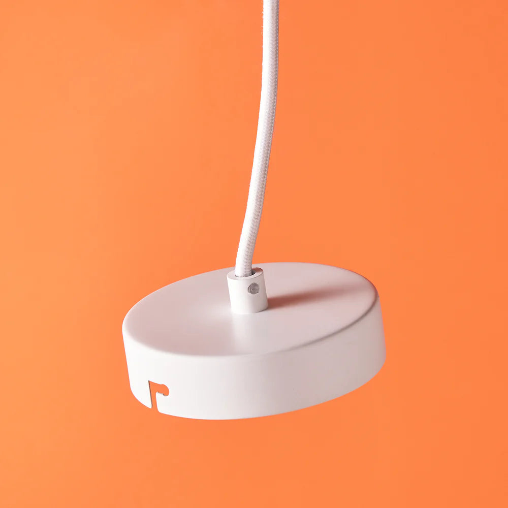 Pooky Glow Porcelain Pendant in White