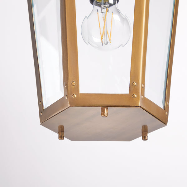 Pooky - Holt Ip44 Exterior Hanging Lantern - Antique Brass