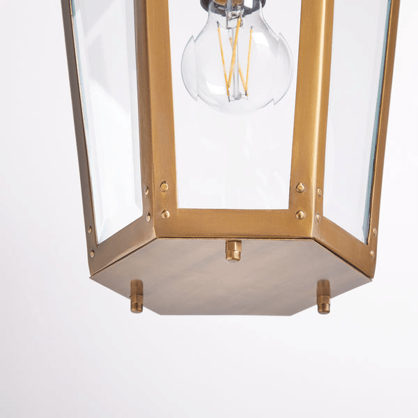 Pooky - Holt Ip44 Exterior Hanging Lantern - Antique Brass