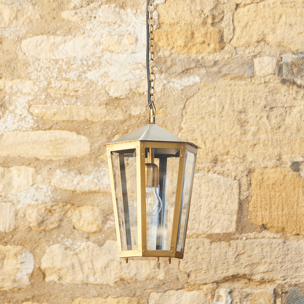 Pooky - Holt Ip44 Exterior Hanging Lantern - Antique Brass