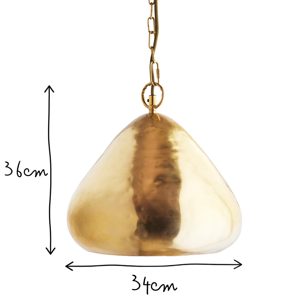 Pooky - Husk Pendant - Brass