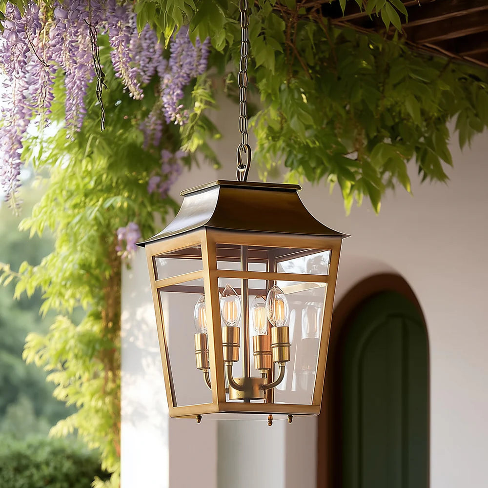 Pooky Majorelle IP44 Pendant in Brass