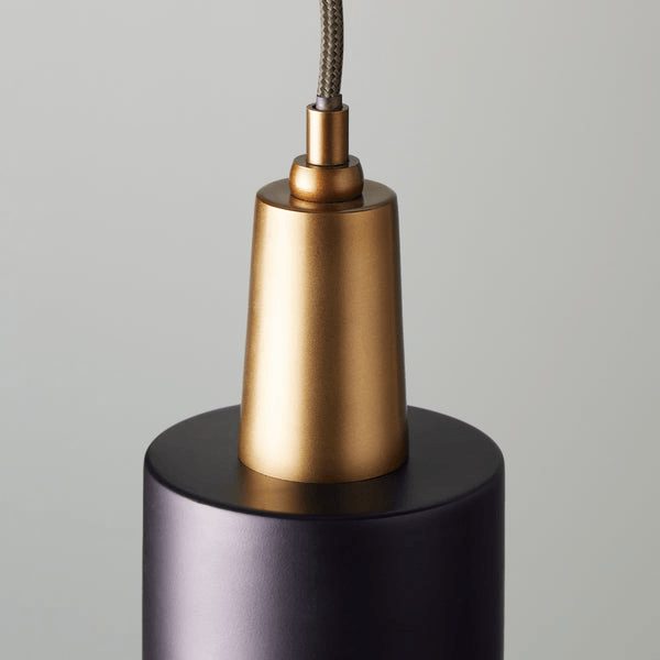 Pooky - Mcmegan Black Pendant Light - Brass Interior