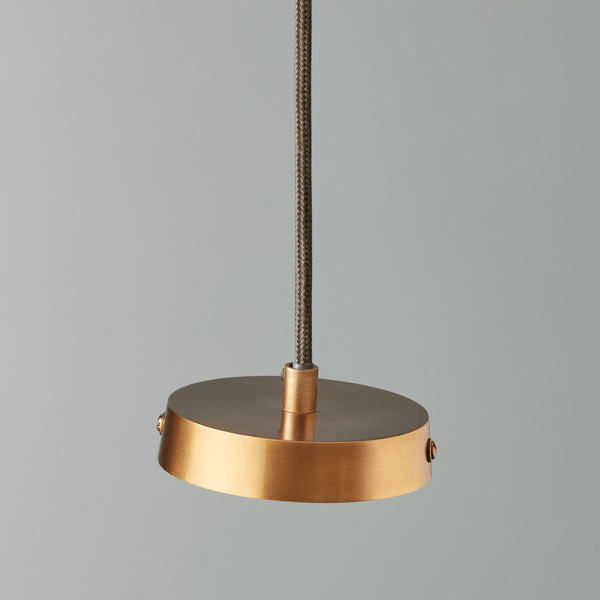 Pooky - Mcmegan Black Pendant Light - Brass Interior