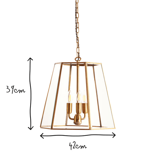 Pooky - Ophelia Pendant Light - Brass And Glass