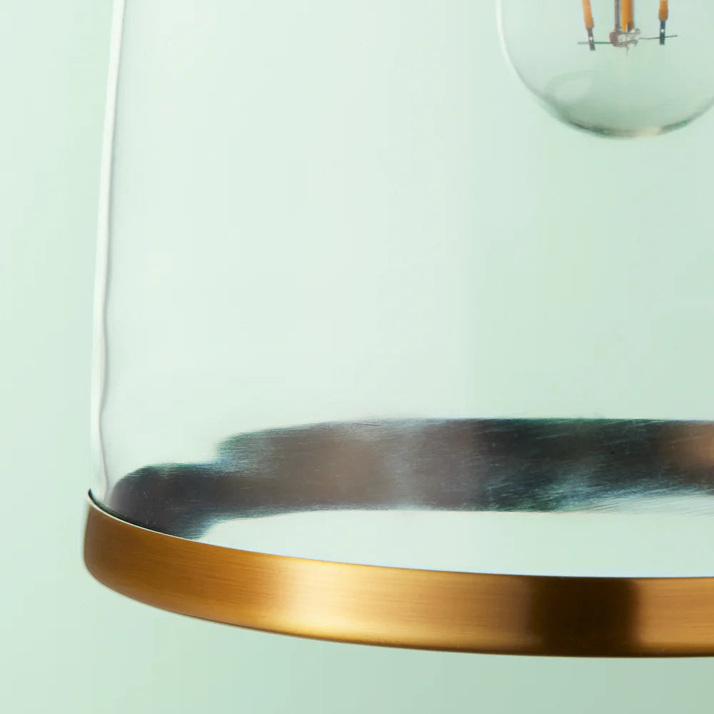 Pooky Smaller Percy Pendant Light in Clear Glass