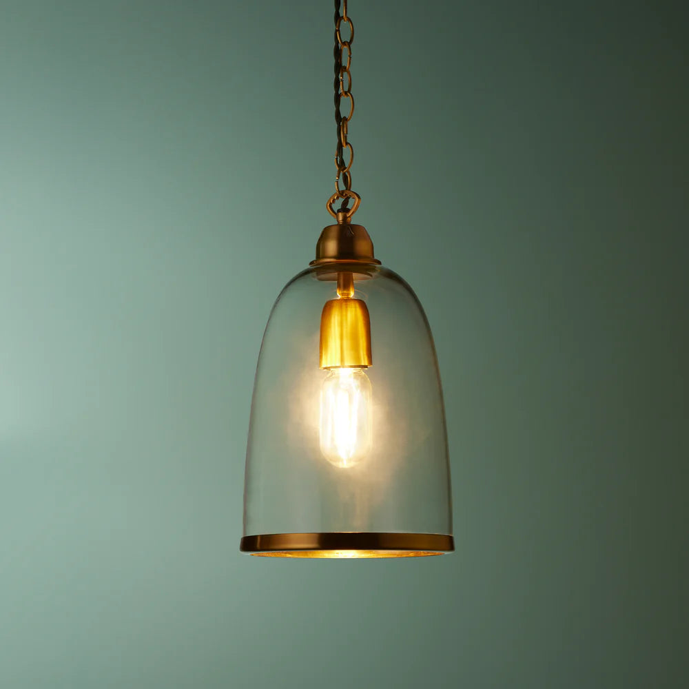 Pooky Smaller Percy Pendant Light in Clear Glass
