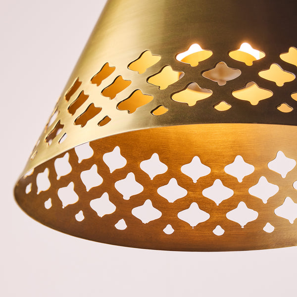 Pooky - Billie Rechargeable Pendant Light - Outdoor - Brass