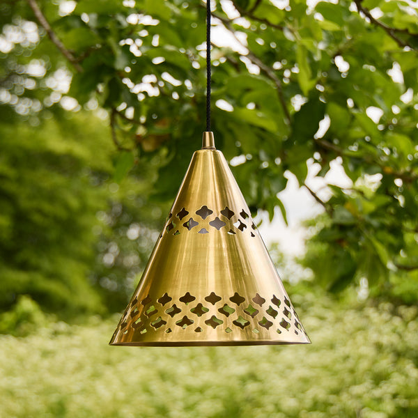 Pooky - Billie Rechargeable Pendant Light - Outdoor - Brass