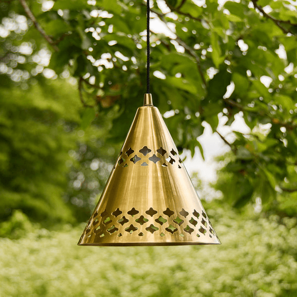 Pooky - Billie Rechargeable Pendant Light - Outdoor - Brass
