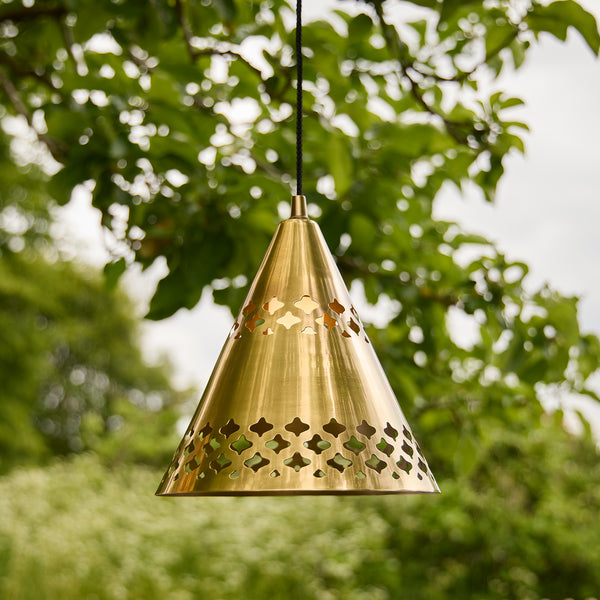 Pooky - Billie Rechargeable Pendant Light - Outdoor - Brass