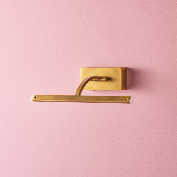 Pooky - Smaller Blake Rechargeable Picture Light - Brass
