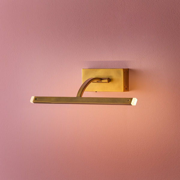 Pooky - Smaller Blake Rechargeable Picture Light - Brass