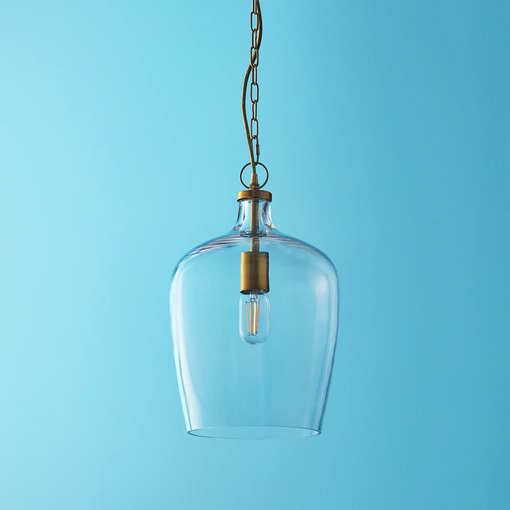 Pooky Rumeli Pendant Light in Clear Glass