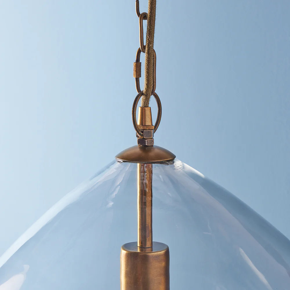 Pooky Saladin Pendant Light in clear glass