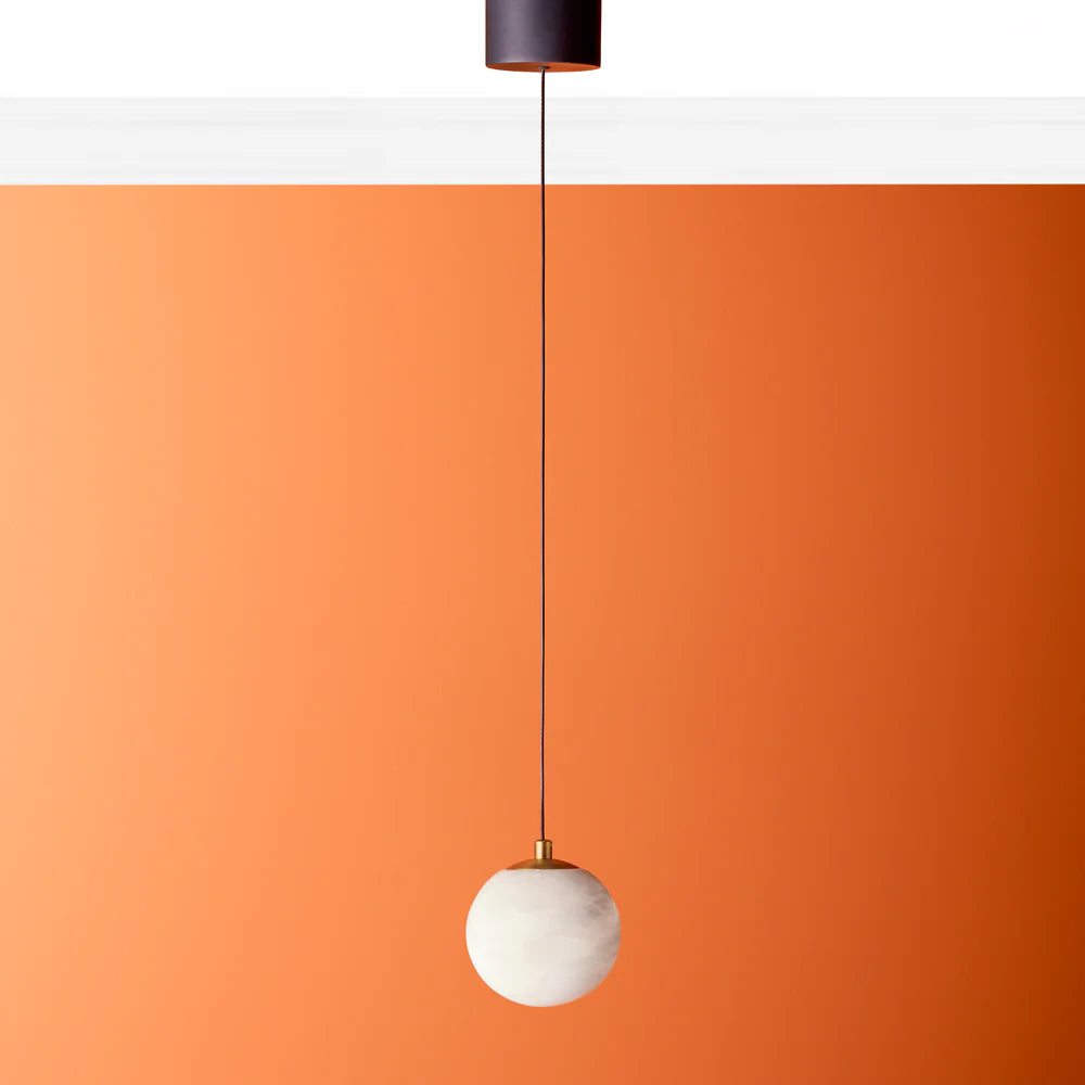 Pooky Selene pendant light in alabaster