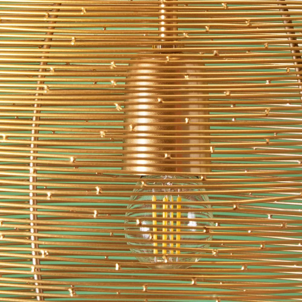Pooky Spangle Ball Pendant in Antique Brass