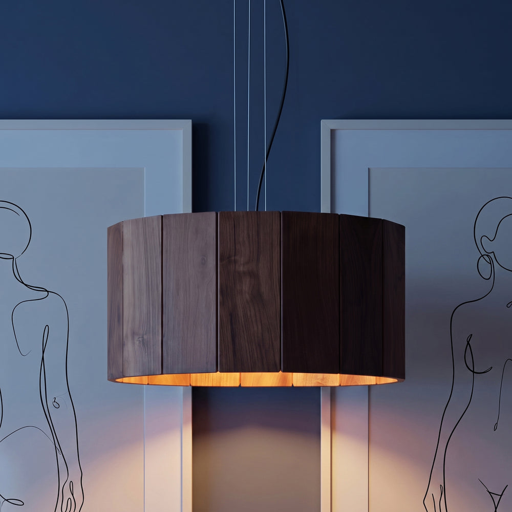 Pooky - Stave Pendant - Dark Walnut