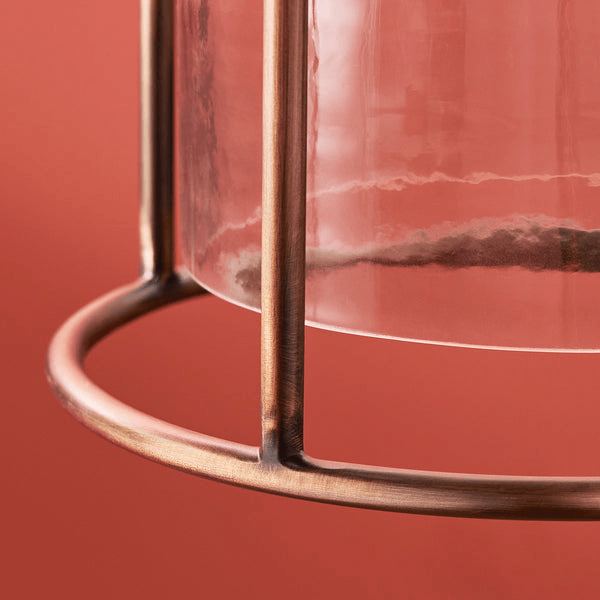 Pooky - Tang Pendant Light - Bronze And Glass
