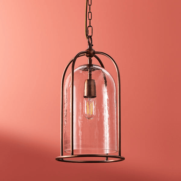 Pooky - Tang Pendant Light - Bronze And Glass