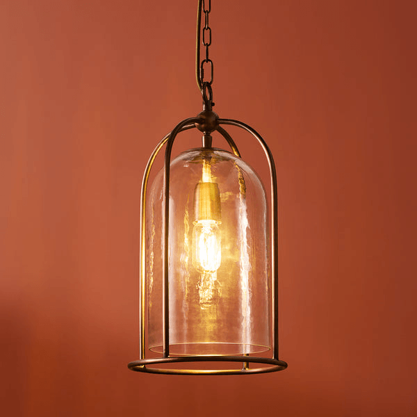 Pooky - Tang Pendant Light - Bronze And Glass