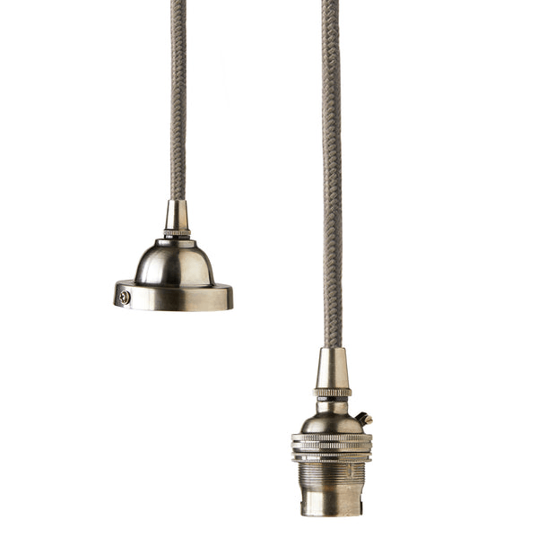 Pooky - Classic Pendant Light Kit - Antiqued Silver