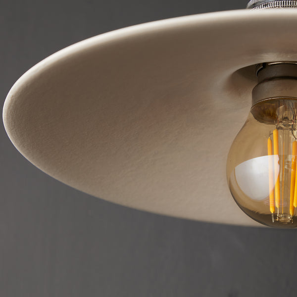 Pooky - Cecilia Ceramic Pendant Light Shade - Natural Plaster