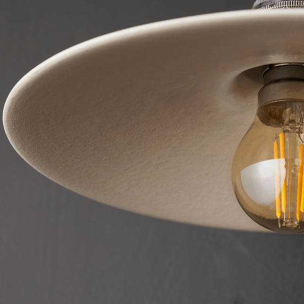 Pooky - Cecilia Ceramic Pendant Light Shade - Natural Plaster
