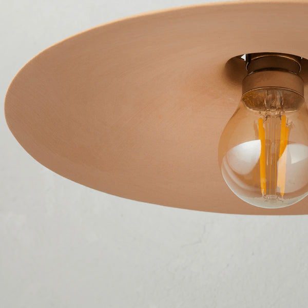 Pooky - Cecilia Ceramic Pendant Light Shade - Natural Terracotta