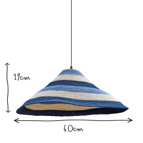 Pooky - Conical Basket Pendant Light Shade - Beachfront