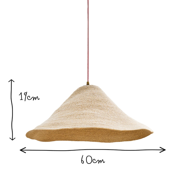 Pooky - Conical Basket Pendant Light Shade - Natural