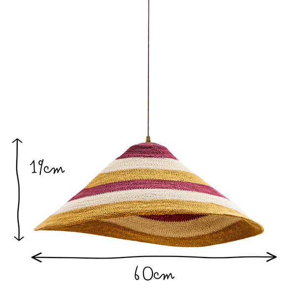 Pooky - Conical Basket Pendant Light Shade - Spices