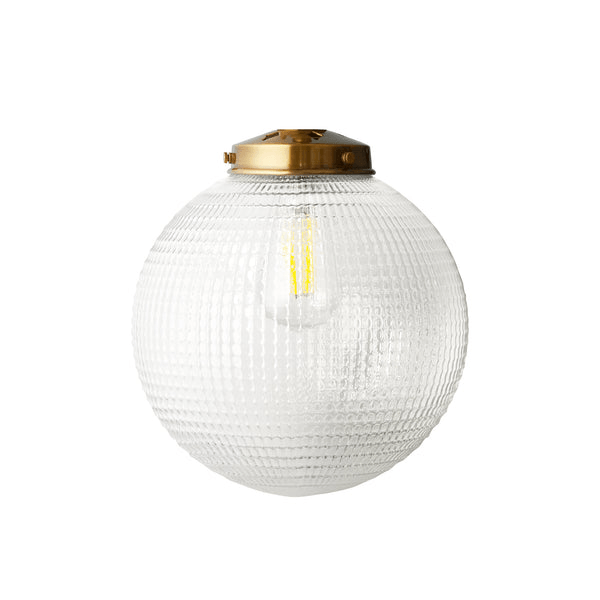 Pooky - Espere Pendant Light Shade - Larger - Clear Waffle Glass