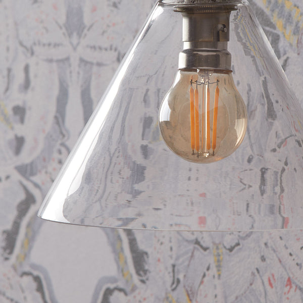 Pooky - Hazelette Pendant Light Shade - Clear Glass