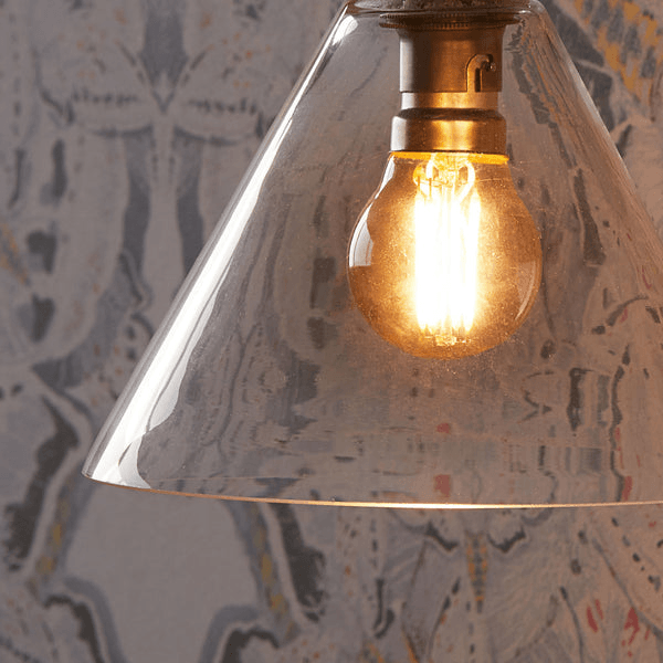 Pooky - Hazelette Pendant Light Shade - Clear Glass
