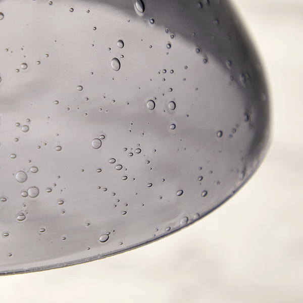 Pooky - Hazelette Pendant Light Shade - Grey Bubble Glass