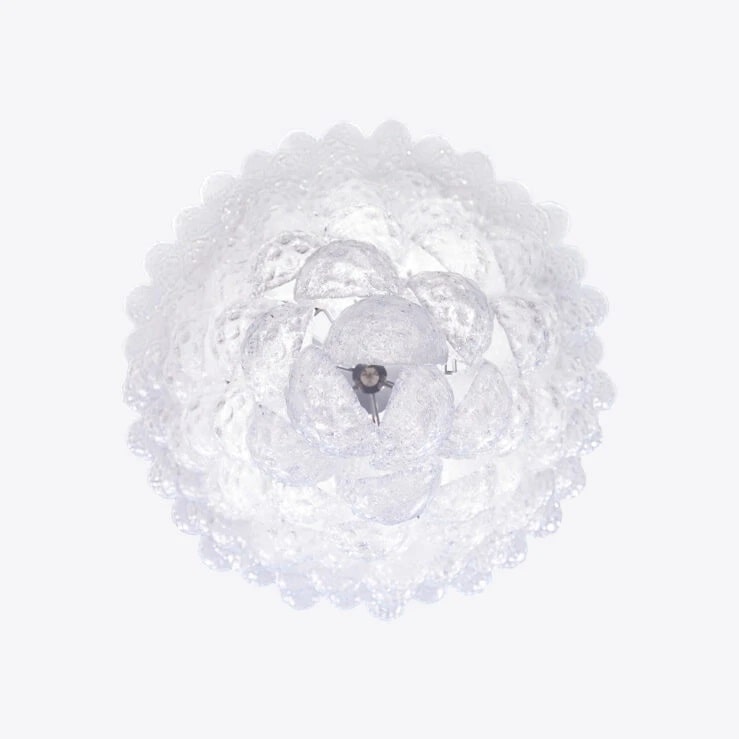 Pure White Lines Riviera Murano Chandelier