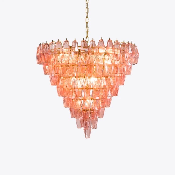 Pure White Lines Asti Chandelier