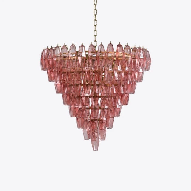 Pure White Lines Asti Chandelier