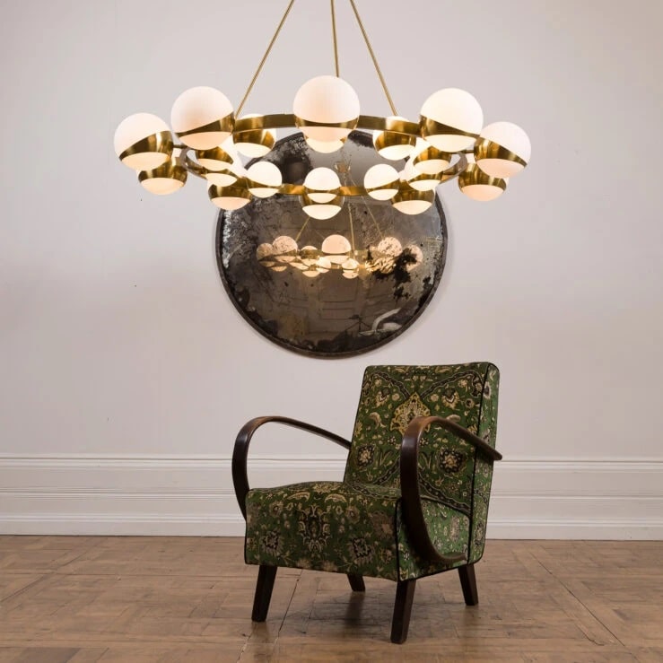 Pure White Lines Lucca Sputnik Chandelier