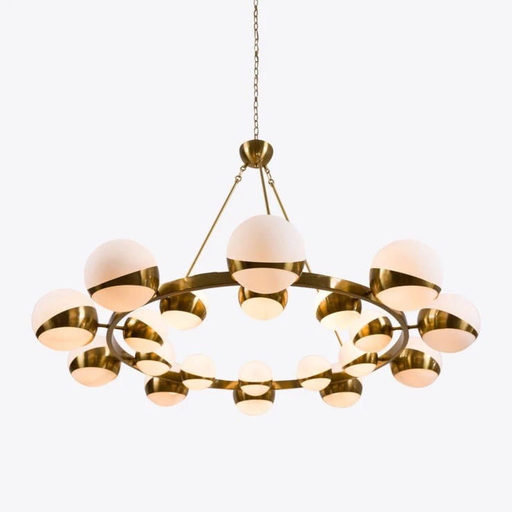 Pure White Lines Lucca Sputnik Chandelier