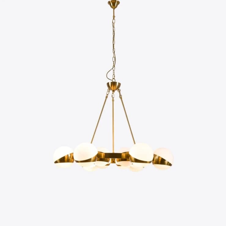 Pure White Lines Lucca Sputnik Chandelier