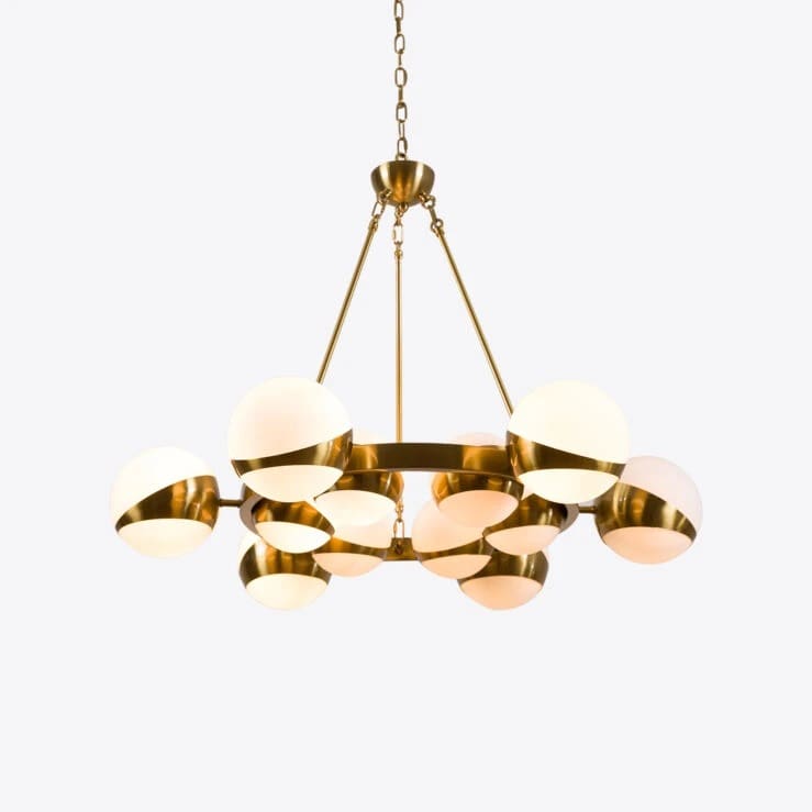 Pure White Lines Lucca Sputnik Chandelier