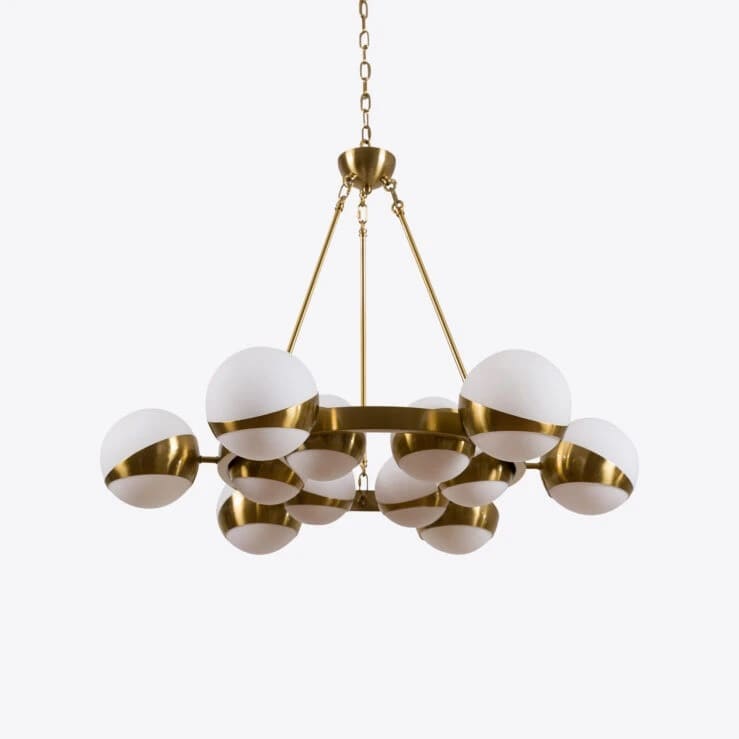 Pure White Lines Lucca Sputnik Chandelier