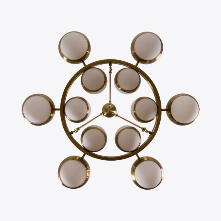 Pure White Lines Lucca Sputnik Chandelier