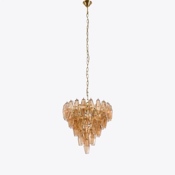 Pure White Lines Asti Chandelier