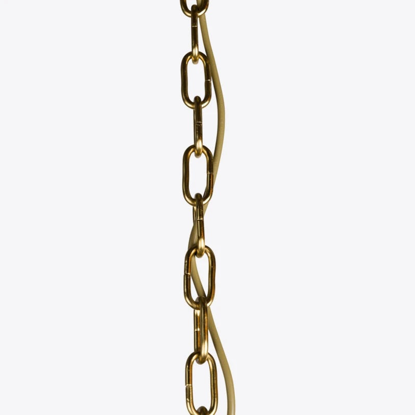 Pure White Lines Pink Palermo Chandelier