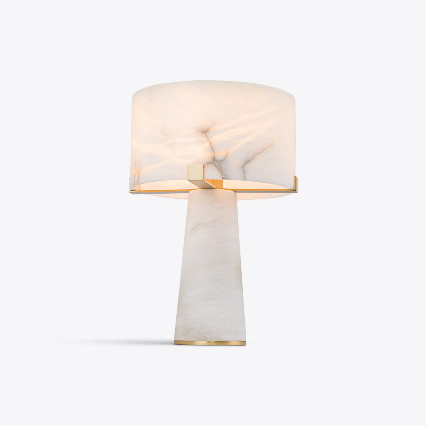 Pure White Lines - Eris Table Lamp - Small