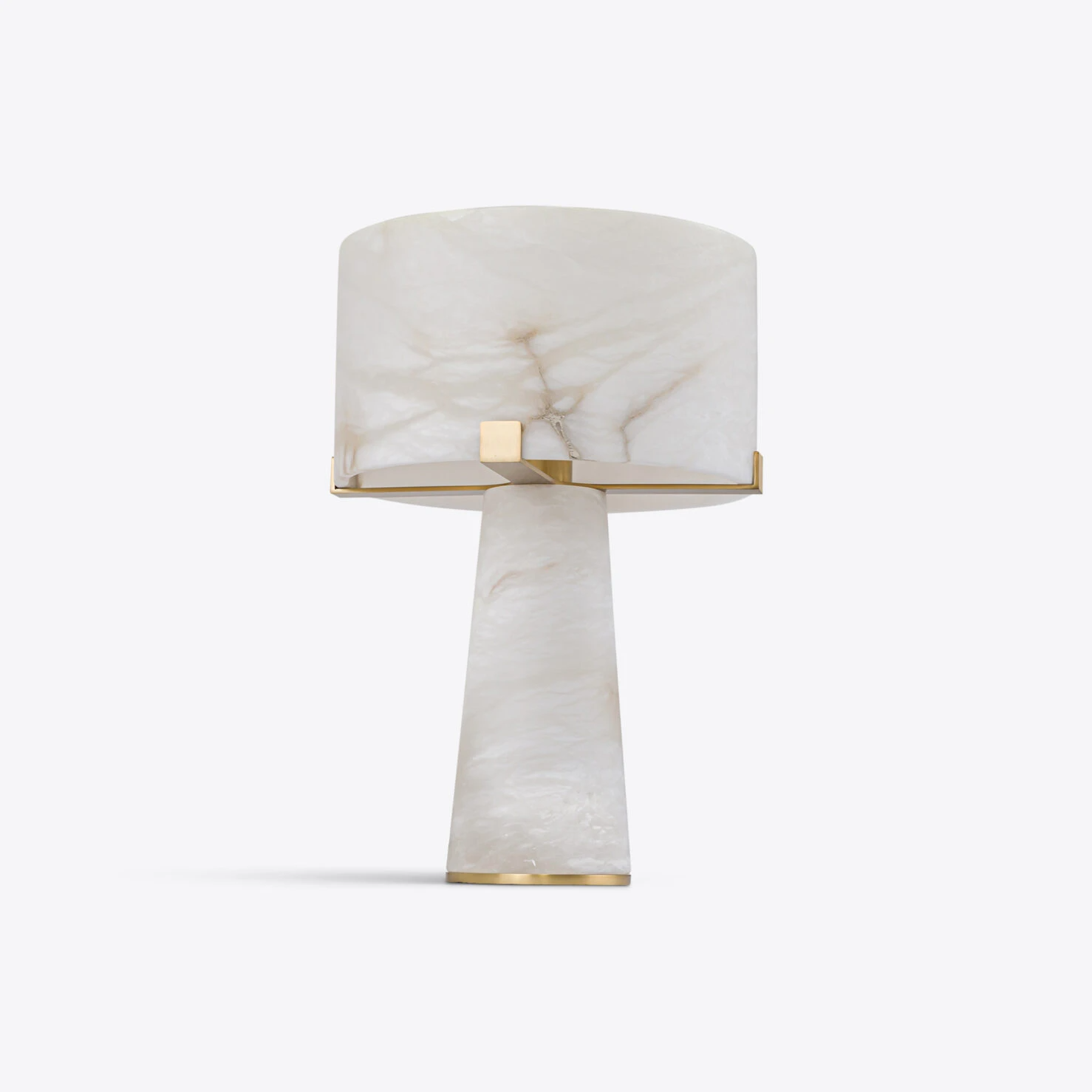 Pure White Lines - Eris Table Lamp - Large